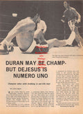 Boxing News Clipping #118 - Roberto Duran vs. Esteban DeJesus, Victor Etchegaray