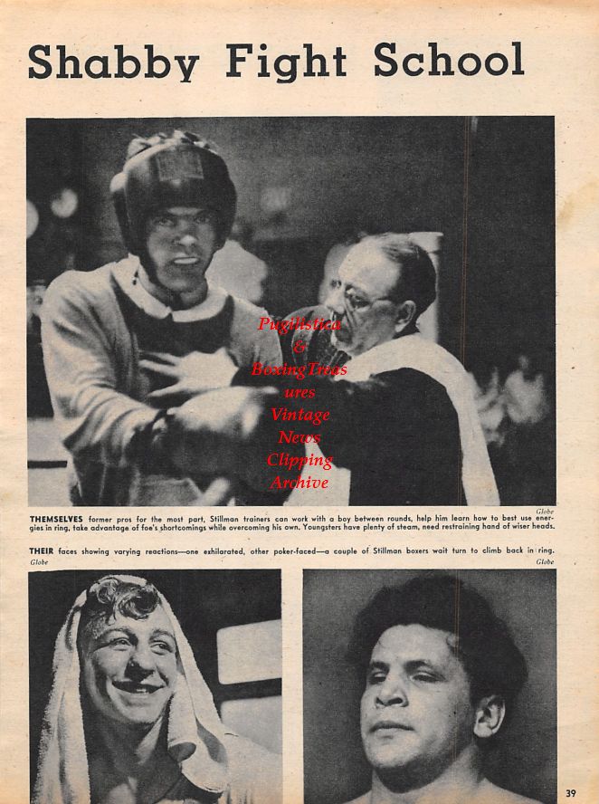 Boxing News Clipping #1187 - Scenes from Stillman's Boxing Gym