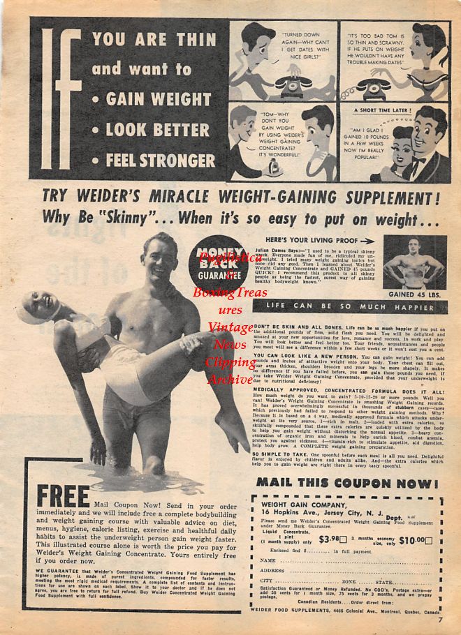 Boxing News Clipping #1196 - James J. Parker vs. Archie Moore, Harold Carter vs. Bob Satterfield