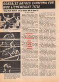Boxing News Clipping #120 - Rodolfo Gonzalez vs. Chango Carmona, Archie Moore