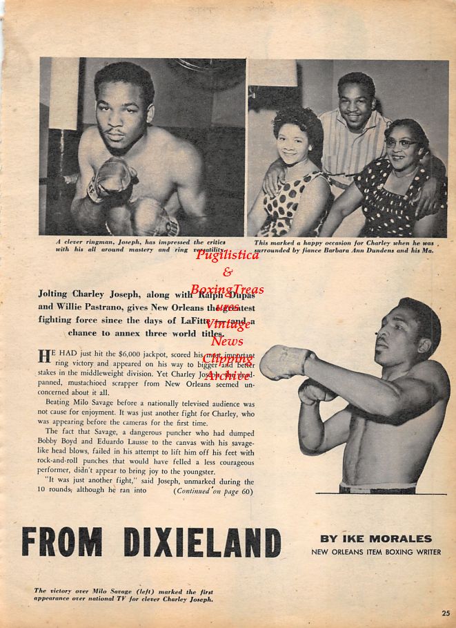 Boxing News Clipping #1205 - Charley Joseph, James J. Jeffries