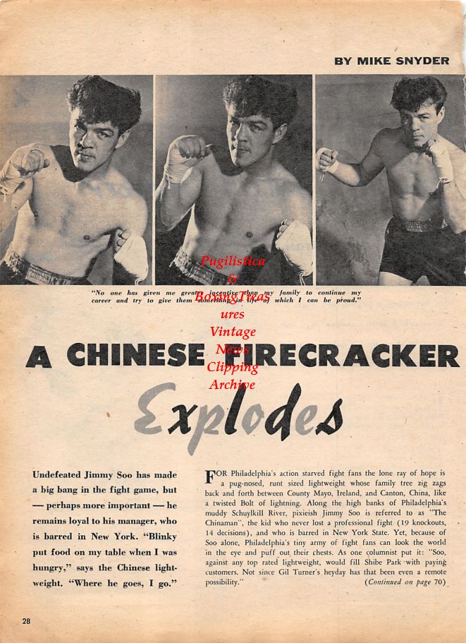 Boxing News Clipping #1206 - Hank Griffin, Jimmy Soo