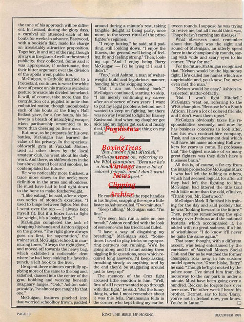 Boxing News Clipping #1212 - Barry McGuigan
