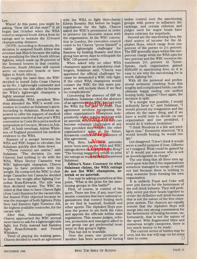 Boxing News Clipping #1215 - Mauro Mina