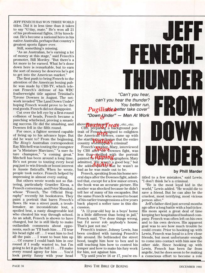 Boxing News Clipping #1226 - Mike Tyson and Walter Berry, Michael Dokes, George Foreman, Ray Mercer