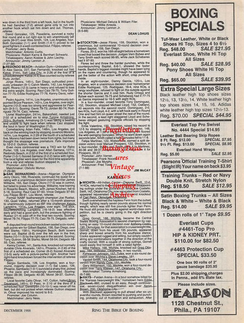 Boxing News Clipping #1229 - Steve Collins vs. Mike Dale