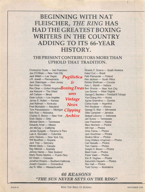 Boxing News Clipping #1232 - Sung-Yong Chung vs. Sonny Vidal