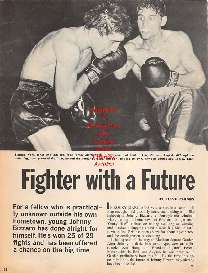Boxing News Clipping #1245 - Johnny Bizzarro vs. Ferenc Martinovich, Jack Dempsey vs. King Levinsky