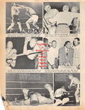 Boxing News Clipping #1249 - Archie Moore and various opponents, James J. Parker, Floyd Patterson, Tony Anthony, Yvon Durelle, Bobo Olson, Rocky Marciano, Yolande Pompey
