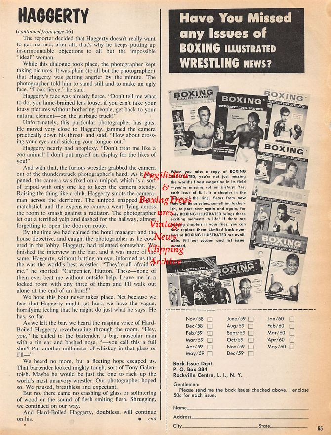 Boxing News Clipping #1252 - Jack Dempsey Autographed Book Offer