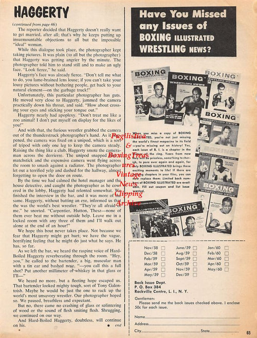 Boxing News Clipping #1252 - Jack Dempsey Autographed Book Offer