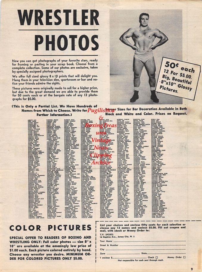 Boxing News Clipping #1256 - Carl Bobo Olson vs. Randy Turpin