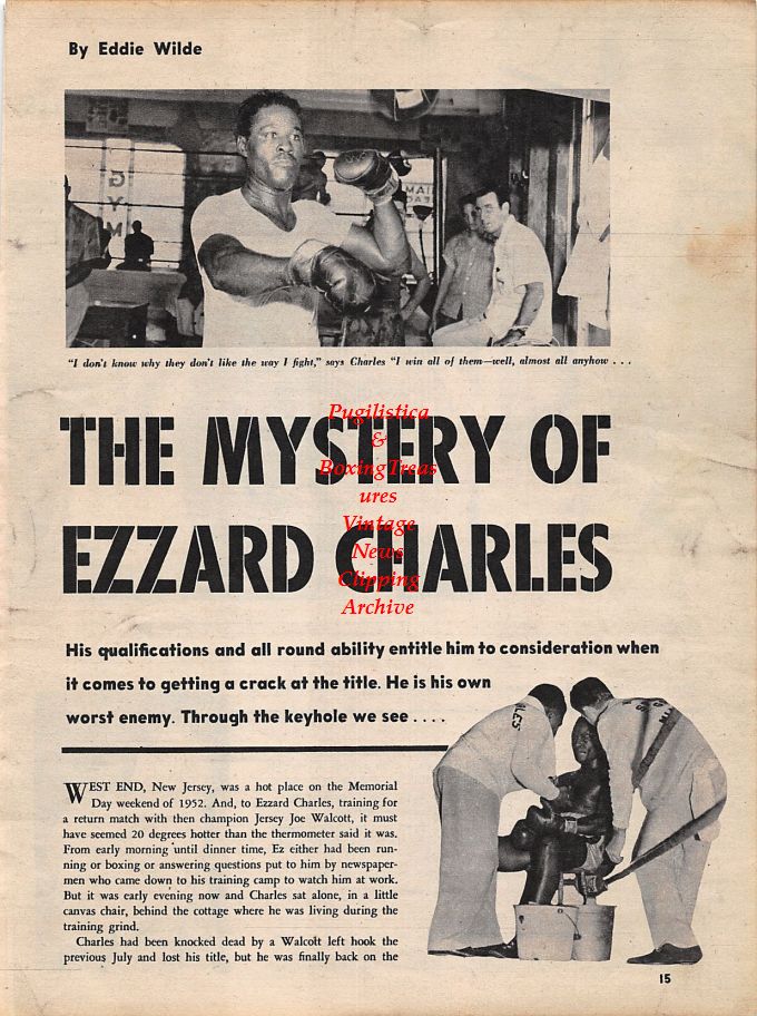 Boxing News Clipping #1259 - Ezzard Charles, Nino Valdes