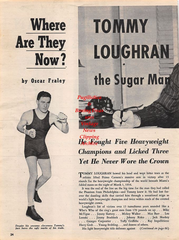 Boxing News Clipping #1263 - Dinny McMahon, Tommy Loughran