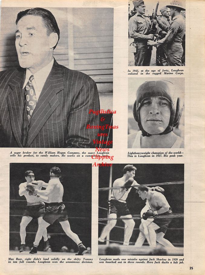 Boxing News Clipping #1264 - Paddy DeMarco pin-up, Tommy Loughran