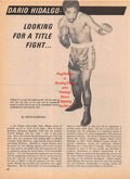Boxing News Clipping #127 - Dario Hidalgo, Billy Walker