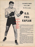Boxing News Clipping #1270 - K.O. Phil Kaplan, Lou Ambers vs. Pedro Montanez