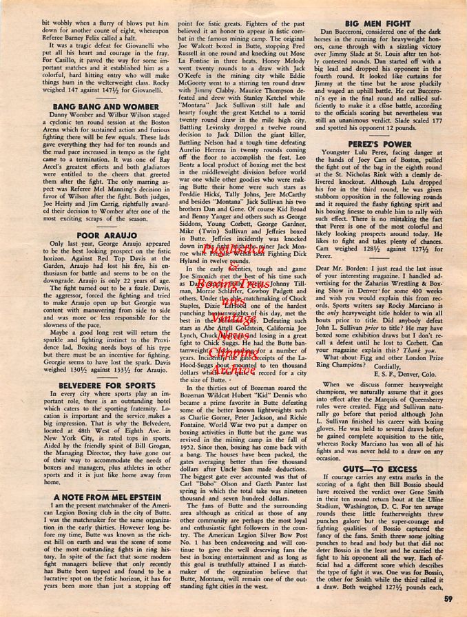 Boxing News Clipping #1272 - Ezzard Charles vs. Harold Johnson