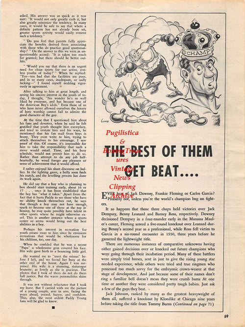 Boxing News Clipping #1274 - Art Aragon