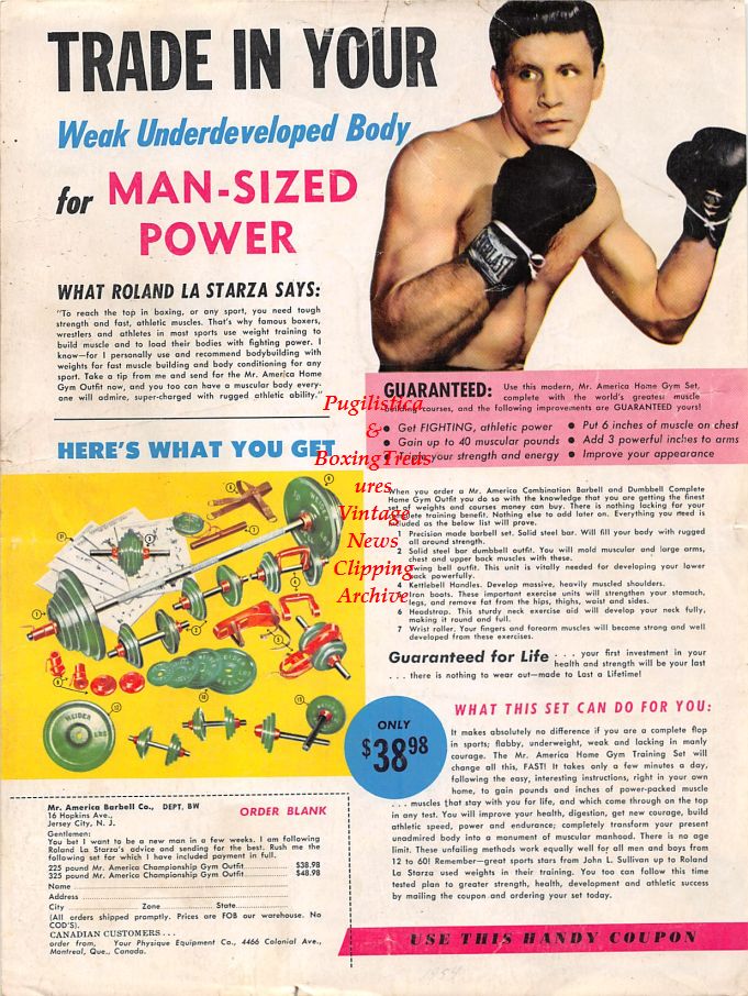 Boxing News Clipping #1276 - Roland LaStarza