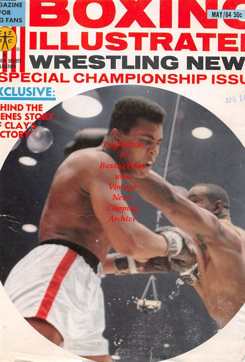 Boxing News Clipping #1277 - Tiger Flowers pin-up, Muhammad Ali vs. Sonny Liston