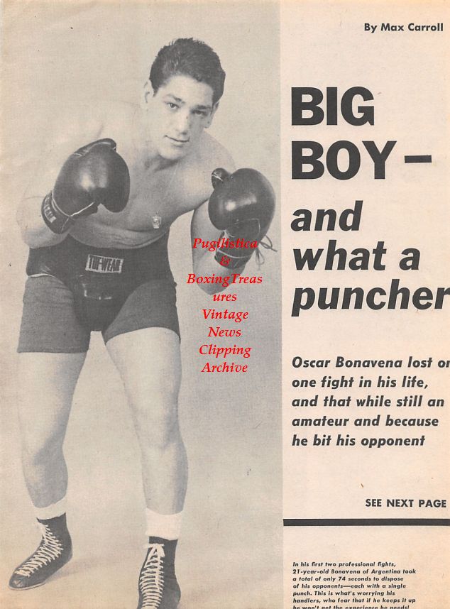 Boxing News Clipping #1287 - Oscar Bonavena