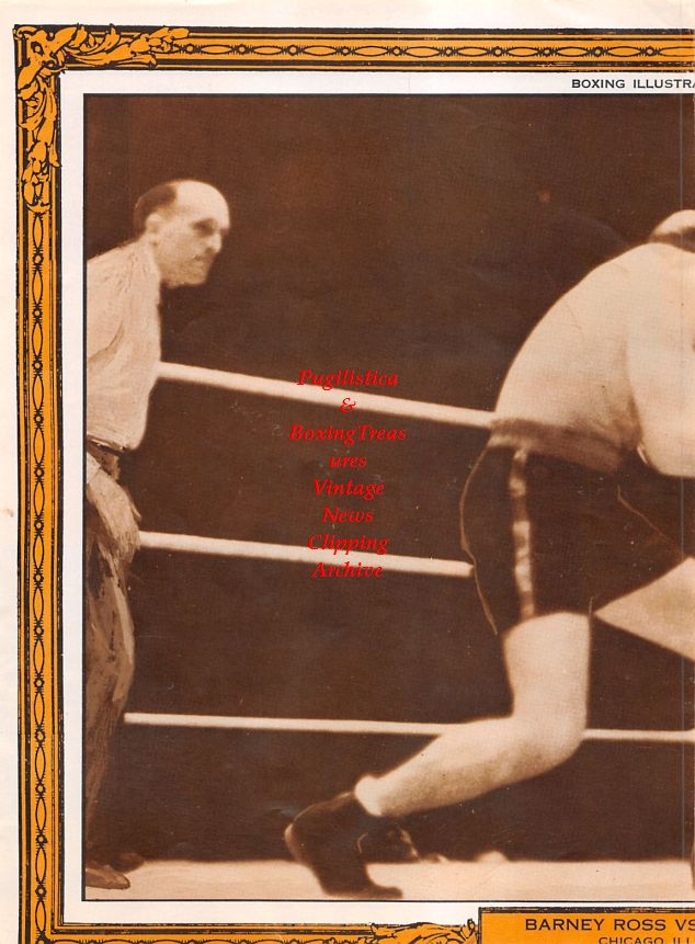 Boxing News Clipping #1290 - Tony Canzoneri vs. Barney Ross