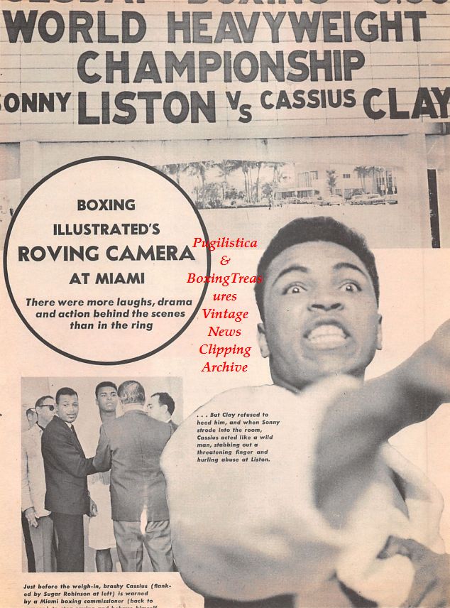 Boxing News Clipping #1292 - Muhammad Ali, Sugar Ray Robinson