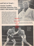 Boxing News Clipping #1294 - Rudy Clay vs. Chip Johnson, Sonny Liston, Marty Marshall