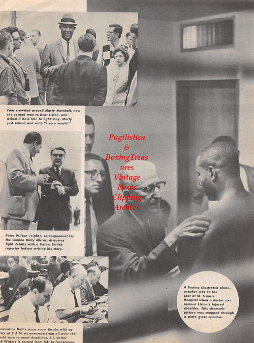 Boxing News Clipping #1294 - Rudy Clay vs. Chip Johnson, Sonny Liston, Marty Marshall