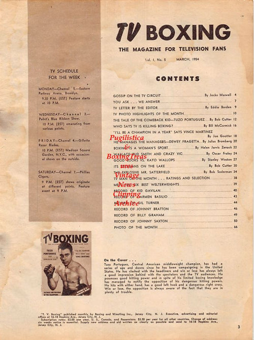 Boxing News Clipping #1297 - Wallace Bud Smith vs. Arthur King