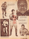 Boxing News Clipping #1303 - Jimmy Carter, Kid Gavilan, Rocky Marciano, Archie Moore, Bobo Olson, Vince Martinez, Chico Vejar, Carmine Fiore, Sammy Giuliani, Danny Giovanelli