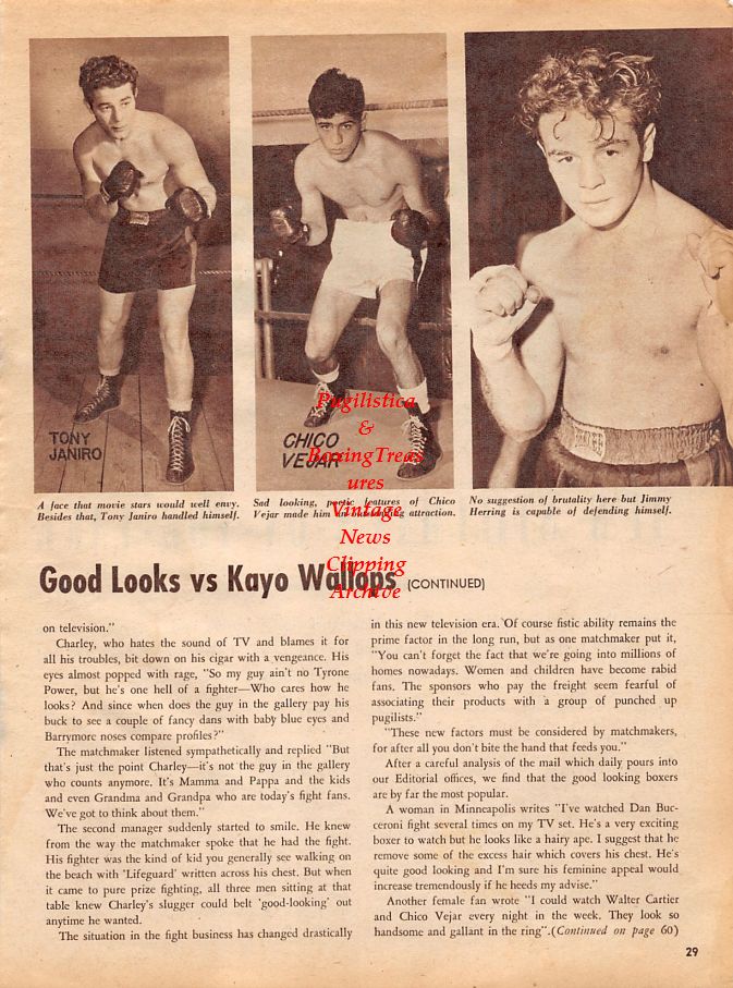 Boxing News Clipping #1309 - Long Pond Inn, Toby Weston, Eddie Borden, Charlie Bennett, Tony Janiro, Chico Vejar, Jimmy Herring