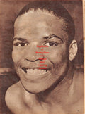 Boxing News Clipping #1317 - Gil Turner pin-up, Johnny Bratton vs. Kid Gavilan