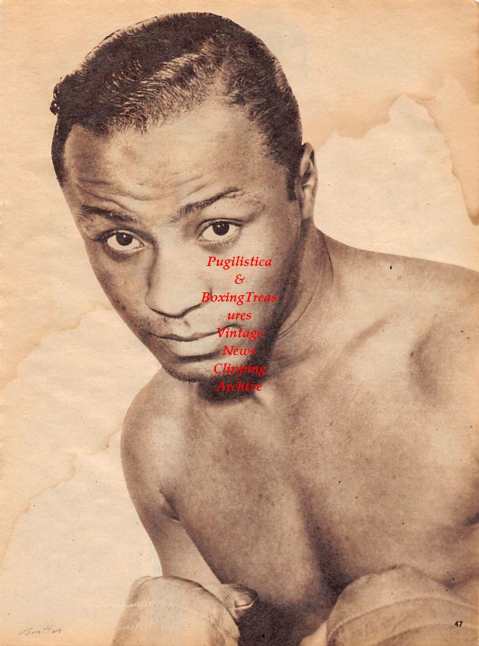 Boxing News Clipping #1318 - Johnny Bratton pin-up, Billy Graham pin-up