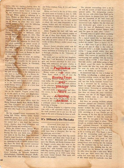 Boxing News Clipping #1324 - Jimmy McLarnin, Barney Ross, Henry Armstrong, Baby Arizmendi, Fidel LaBarba