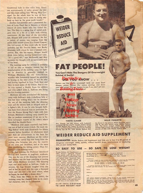 Boxing News Clipping #1325 - Davey Gallardo vs. Lulu Perez, Ruby Goldstein