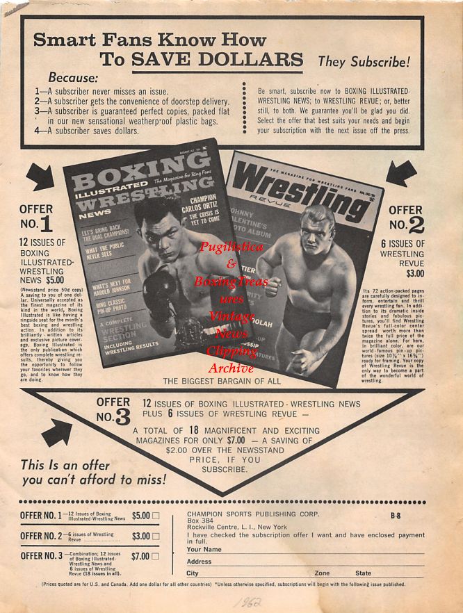 Boxing News Clipping #1326 - Harold Johnson
