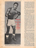 Boxing News Clipping #1329 - Davey Moore, Carmen Basilio vs. Sugar Ray Robinson, Barney Ross vs. Jimmy McLarnin