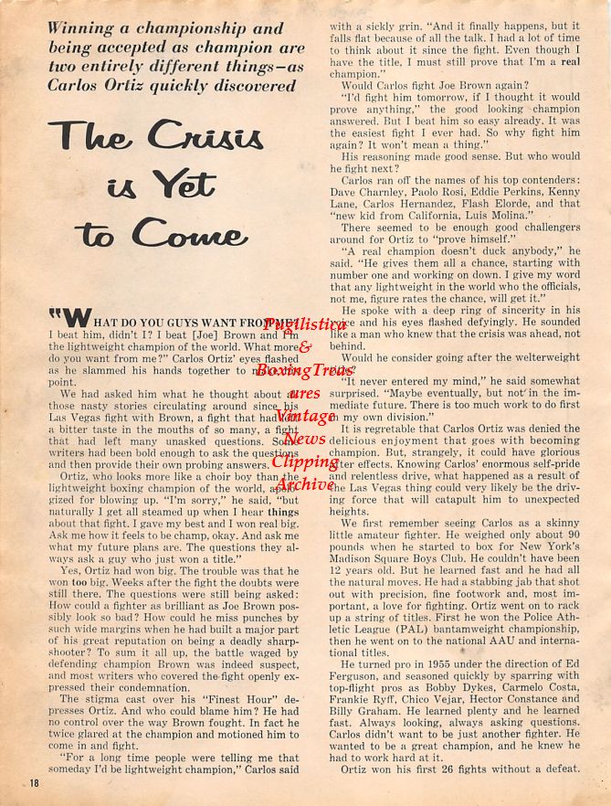 Boxing News Clipping #1330 - Harold Johnson