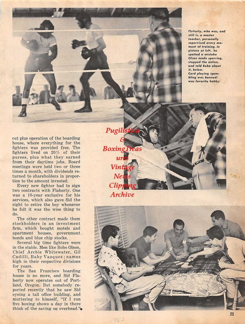 Boxing News Clipping #1333 - Emile Griffith vs. Benny Kid Paret, Sid Flaherty, Carl Bobo Olson