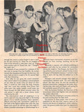 Boxing News Clipping #1335 - Jim Braddock vs. Max Baer, Sugar Ray Robinson, Joe Louis, Joey Maxim