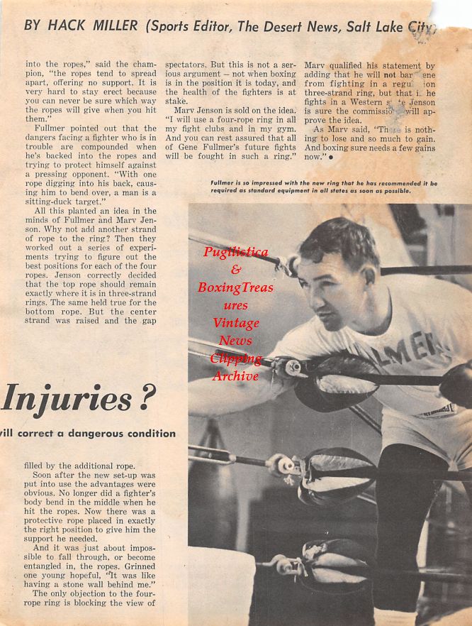 Boxing News Clipping #1341 - Gene Fullmer