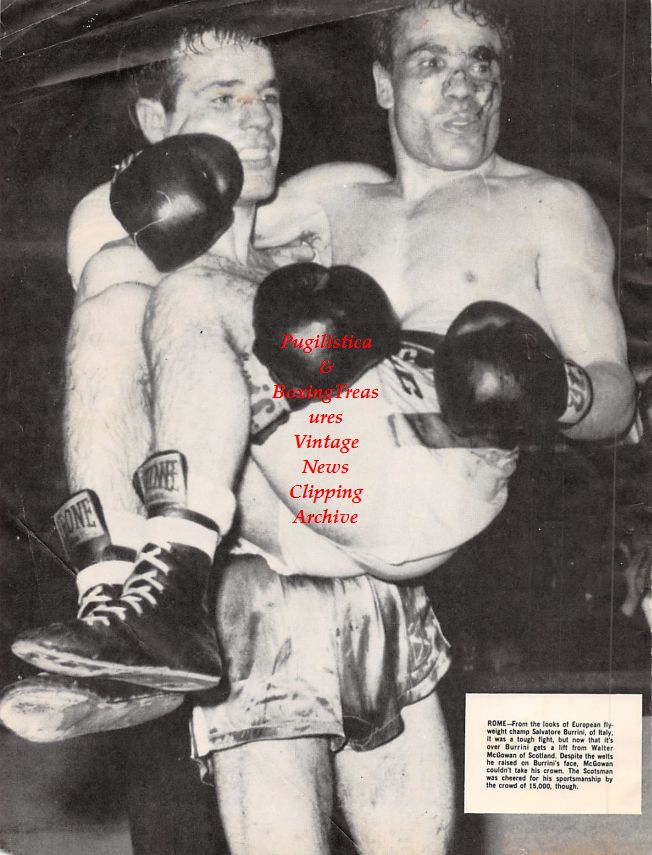 Boxing News Clipping #1342 - Salvatore Burrini vs. Walter McGowan