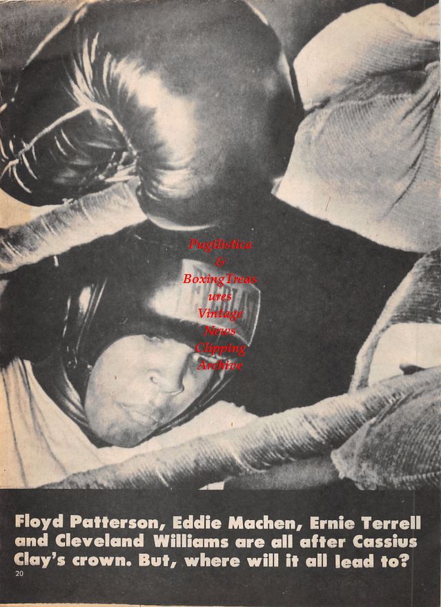 Boxing News Clipping #1346 - Muhammad Ali, Willie Pastrano, , Ollie Wilson, Wayne Thornton, Gregorio Peralta