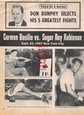 Boxing News Clipping #1348 - Carmen Basilio vs. Sugar Ray Robinson, Ernie Terrell vs. Gerhard Zech, Eddie Machen vs. Duke Sabedong, Cleveland Williams, Floyd Patterson vs. Sante Amonti