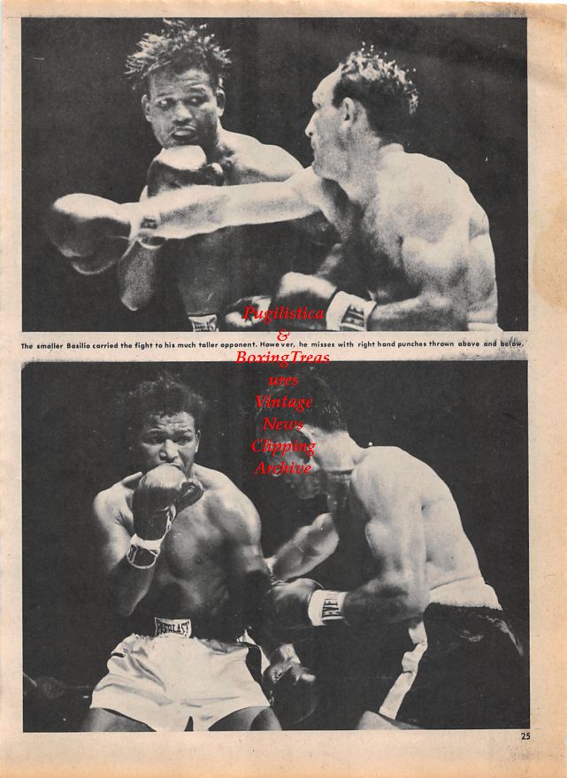 Boxing News Clipping #1349 - Sugar Ray Robinson vs. Carmen Basilio