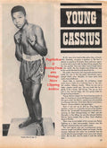 Boxing News Clipping #1354 - "Young Cassius" Muhammad Ali