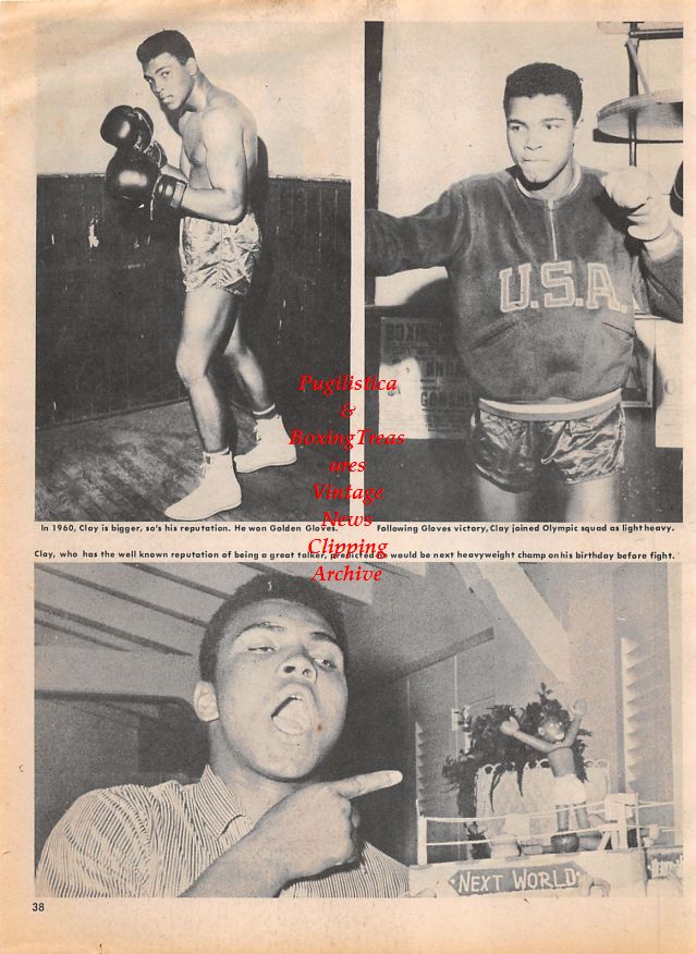 Boxing News Clipping #1354 - "Young Cassius" Muhammad Ali