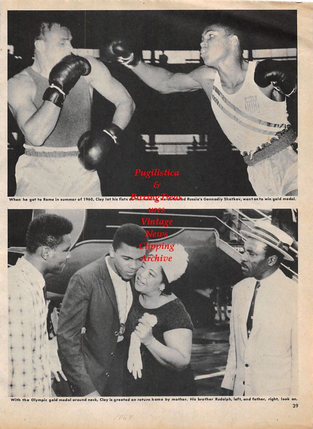 Boxing News Clipping #1355 - Jersey Joe Walcott, Muhammad Ali vs. Gennadiy Shatkov